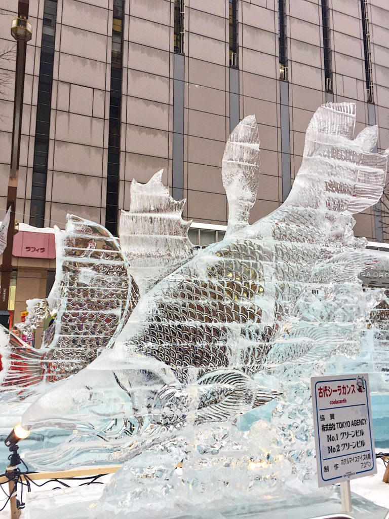 sapporo hokkaido snow festival ice sculpture susukino